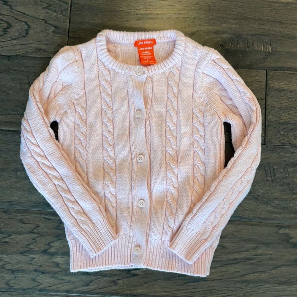 Joe Fresh Light Pink Cable Sweater - worn once!